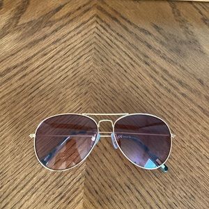 Women’s rose gold sunglasses from J Crew